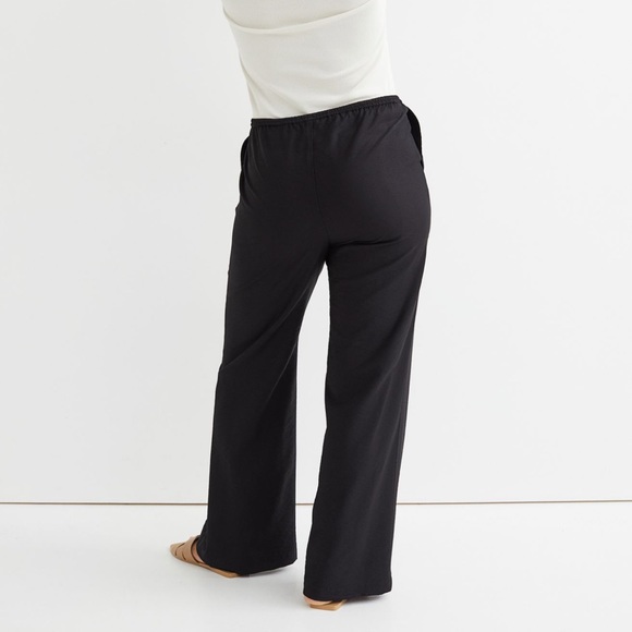 NWOT H&M wide-cut linen/satin pants - Picture 4 of 6